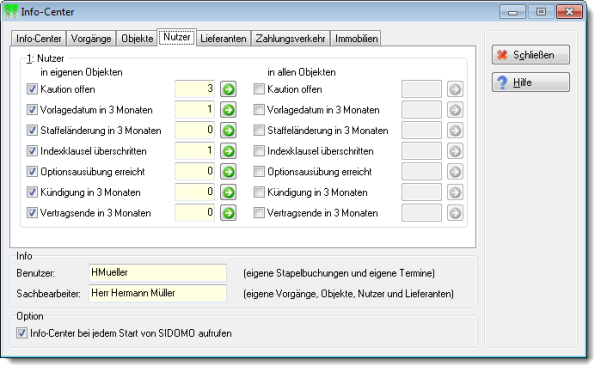 Register 'Nutzer' ...