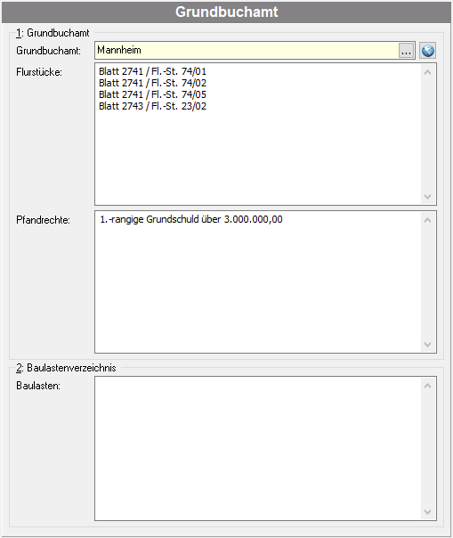 Register Grundbuchamt Register Grundbuchamt