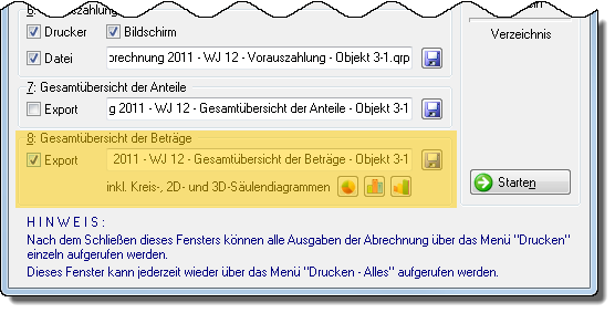 Ausgabeformular