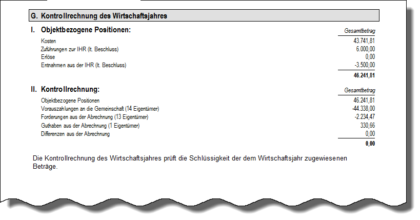 Beispiel: Kontrollrechnung bei nutzerbezogener zeitanteil. Abrechnung