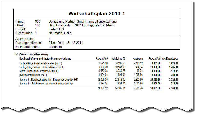 A. Einzelabrechnung 2/2